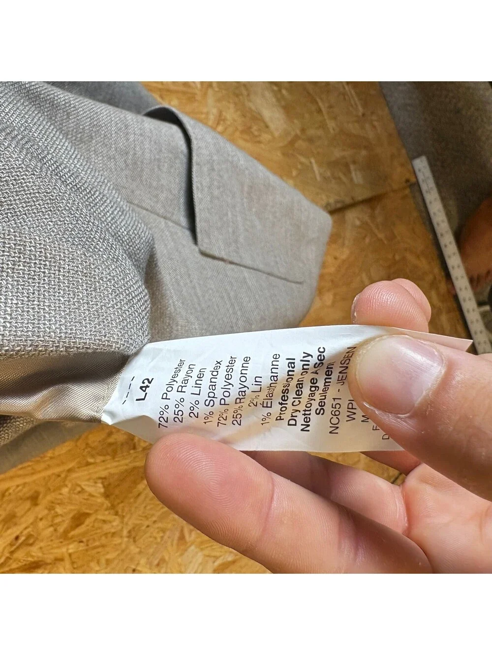 Gray Nautica Modern Fit Blazer